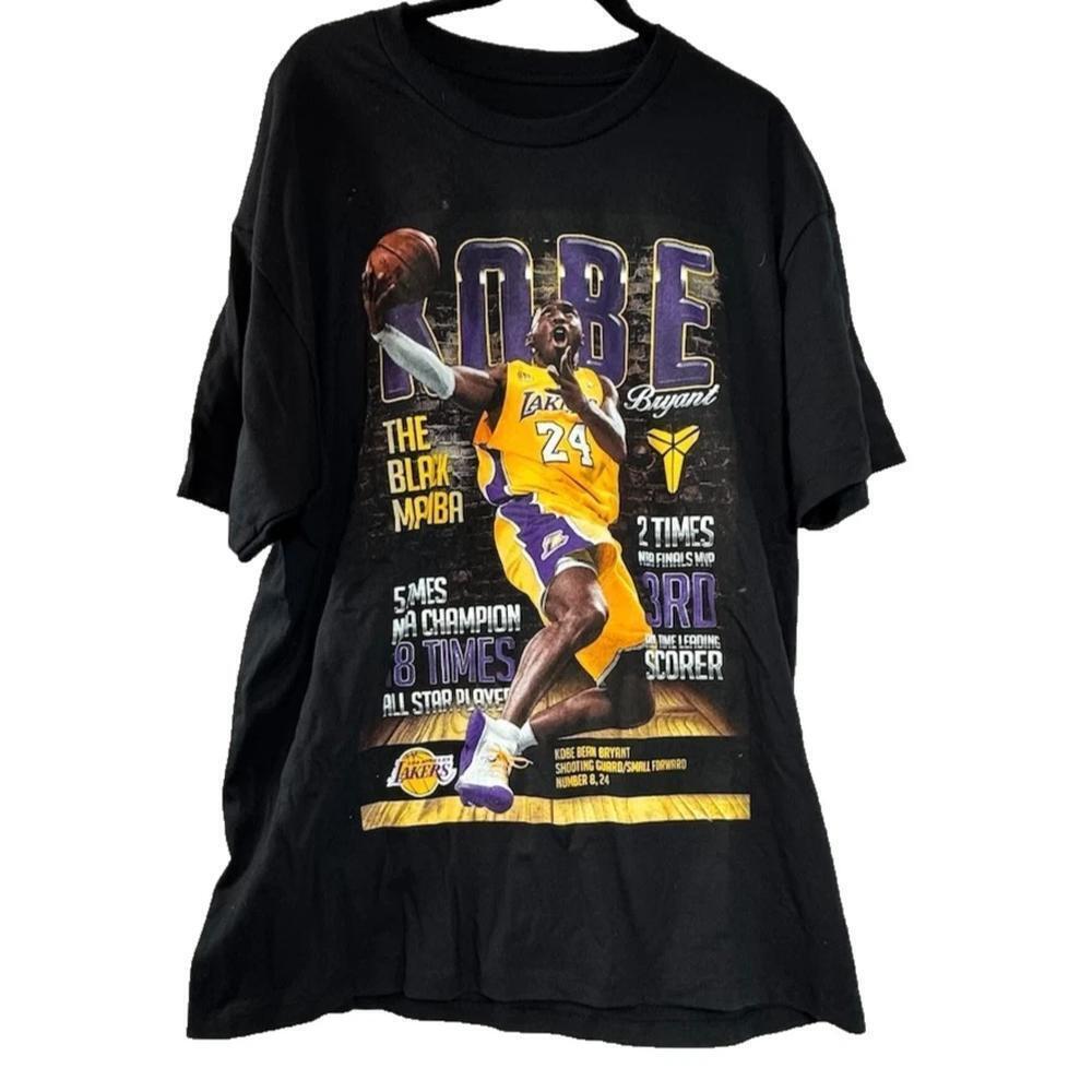 Kobe Bryant Tribute T-Shirt Black Mamba Lakers 24 Style Tee